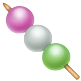 Dango emoji on WhatsApp