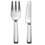 Fork and Knife emoji, WhatsApp design