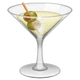 Cocktail Glass emoji, WhatsApp design