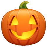 Jack-o-lantern emoji on WhatsApp