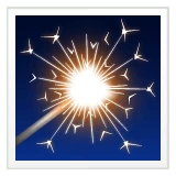 Sparkler emoji on WhatsApp