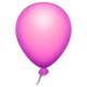 Balloon emoji, WhatsApp design