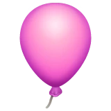 Balloon emoji on WhatsApp