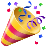 Party Popper emoji on WhatsApp
