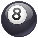 Pool 8 Ball emoji on WhatsApp