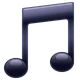 Musical Note emoji, WhatsApp design