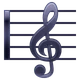 Musical Score emoji, WhatsApp design