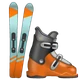 Skis emoji, WhatsApp design