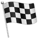Chequered Flag emoji, WhatsApp design
