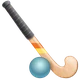 Field Hockey emoji, WhatsApp design