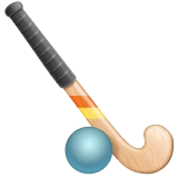 Field Hockey emoji on WhatsApp