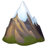 Snow-capped Mountain emoji on WhatsApp