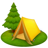 Camping emoji on WhatsApp
