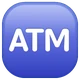 Atm Sign emoji, WhatsApp design