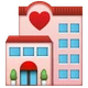 Love Hotel emoji, WhatsApp design