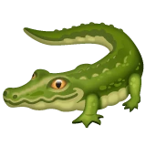 Crocodile emoji on WhatsApp
