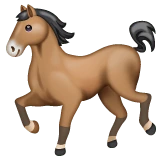 Horse emoji on WhatsApp