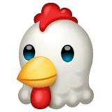 Chicken emoji on WhatsApp