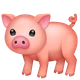 Pig emoji, WhatsApp design