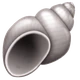 Spiral Shell emoji, WhatsApp design