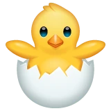 Hatching Chick emoji on WhatsApp