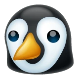 Penguin emoji on WhatsApp