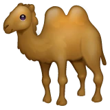 Two-hump Camel emoji on WhatsApp