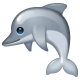Dolphin emoji on WhatsApp