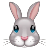 Rabbit Face emoji on WhatsApp