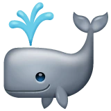 Spouting Whale emoji on WhatsApp