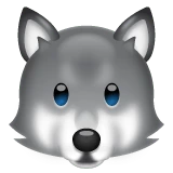 Wolf emoji on WhatsApp