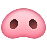 Pig Nose emoji on WhatsApp
