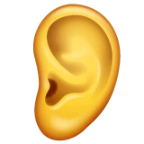 Ear emoji on WhatsApp