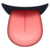 Tongue emoji on WhatsApp