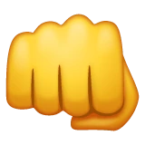 Oncoming Fist emoji on WhatsApp