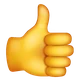 Thumbs Up emoji, WhatsApp design