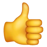 Thumbs Up emoji on WhatsApp