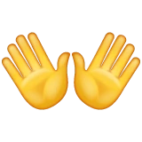 Open Hands emoji on WhatsApp
