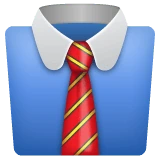 Necktie emoji on WhatsApp