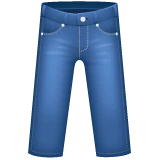 Jeans emoji on WhatsApp