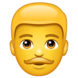 Man emoji on WhatsApp