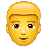Person: Blond Hair emoji on WhatsApp