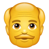 Old Man emoji on WhatsApp