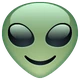 Alien emoji, WhatsApp design