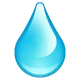 Droplet emoji, WhatsApp design