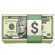 Dollar Banknote emoji, WhatsApp design