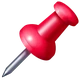 Pushpin emoji, WhatsApp design