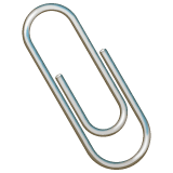 Paperclip emoji, WhatsApp design