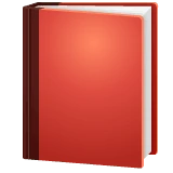 Closed Book emoji on WhatsApp