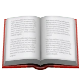 Open Book emoji on WhatsApp